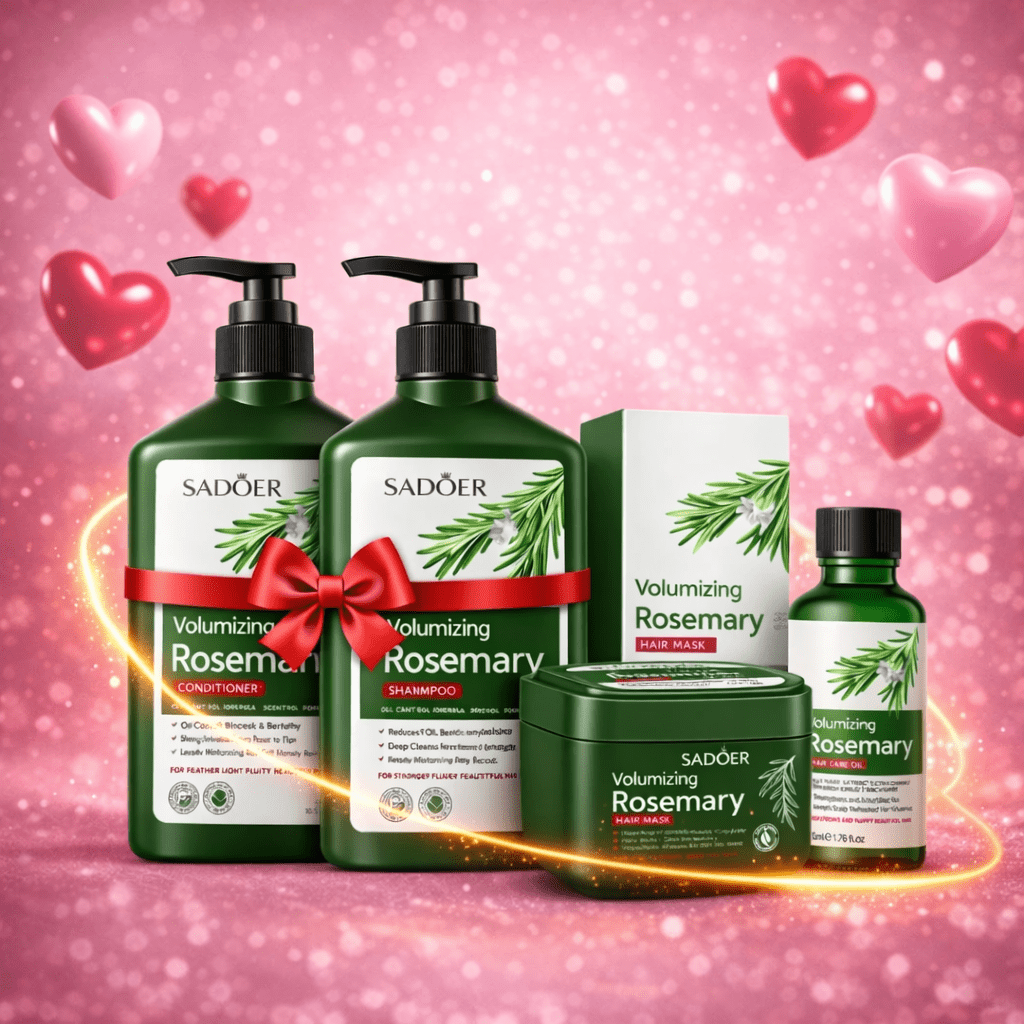 SADOER Rozmarin – Șampon, Balsam, Mască & Ulei pentru Păr