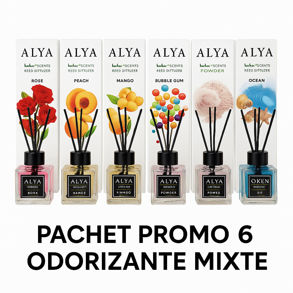 PACHET PROMO 6 odorizante ALYA – Arome mixte 120 ml