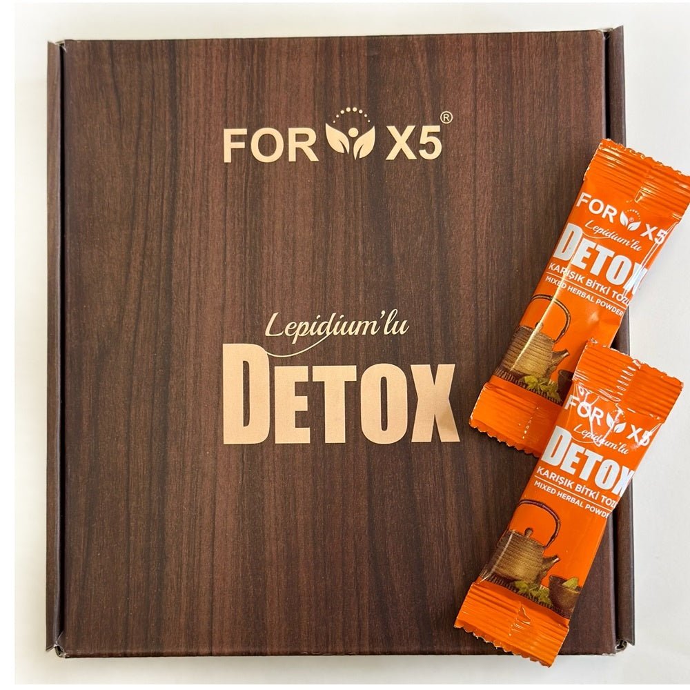 Ceai de slabit FOR X5 DETOX, Irfan demir cu aroma de lamaie si Holograma - Ceai Natural | VrajaDulce