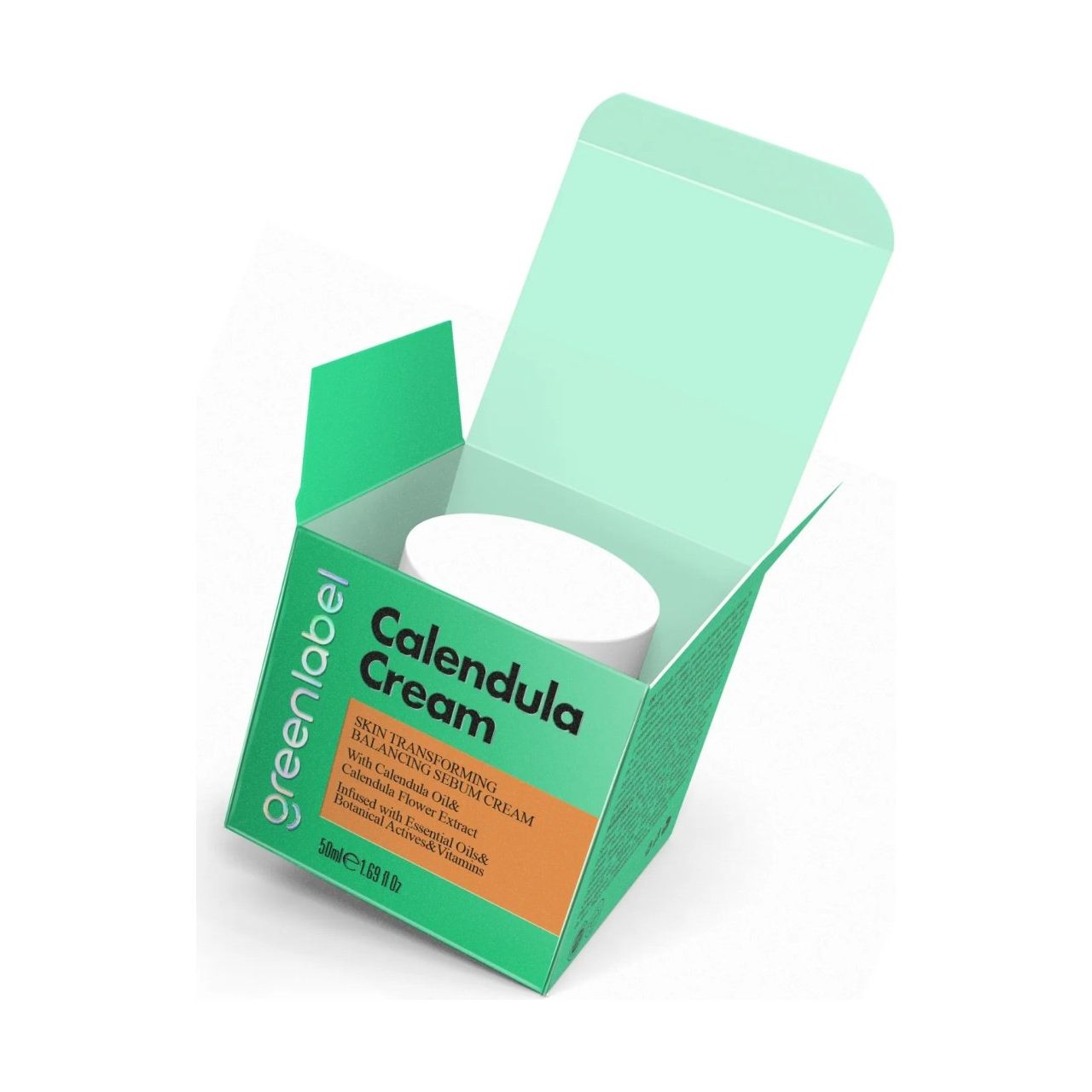 Cremă Hidratantă Greenlabel cu Ulei de Gălbenele – Calm și Catifelare Naturală | 50ml - | VrajaDulce