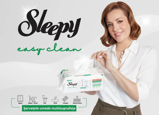 Sleepy Easy Clean – Șervețele & Lavete Umede pentru Curățenie + Pachete Promo - VrajaDulce