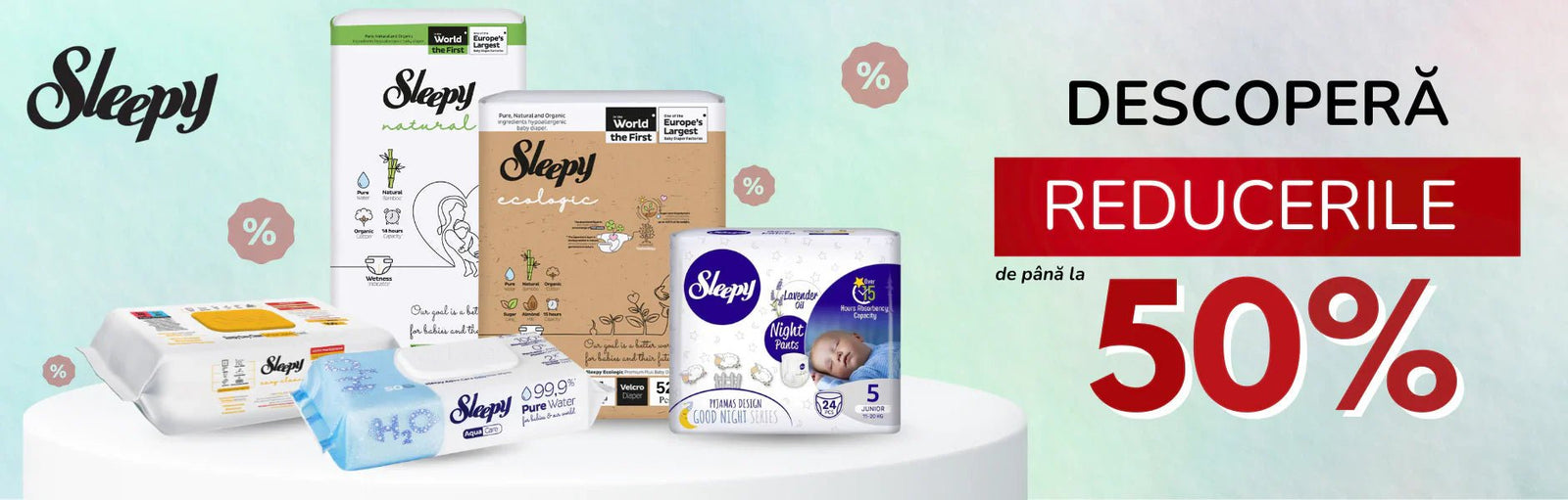 Sleepy Easy Clean – Șervețele & Lavete Umede pentru Curățenie + Pachete Promo