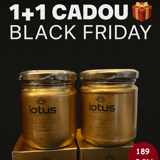 1+1 CADOU Black Friday Set Lotus Natural Energy 240g x2 - Miere cu Plante | VrajaDulce