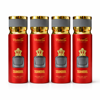 Pachet 4x Body Mist Sganodol Verona Collection 250ml – Parfum Bărbați Fresh & Elegant