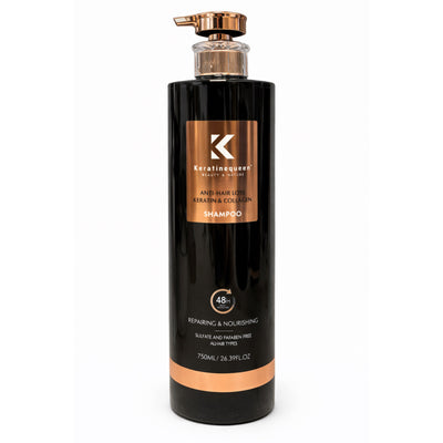 Șampon Keratin Queen Anti-Hair Loss cu Keratină și Colagen 750ml