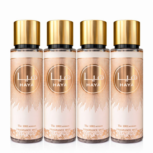 Pachet Promo 4x Body Mist Haya 250ml – Parfum Elegant Feminin & Floral Rafinat