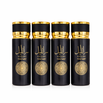 Pachet Promo 4x Body Mist Hushed Nightfall V.V.LOVE 250ml – Parfum Intens & Misterios