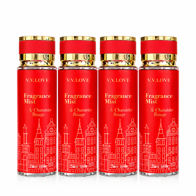 Pachet Promo 4x Body Mist Chandelier Rouge V.V. Love 250ml – Parfum Intens & Seducător pentru Femei