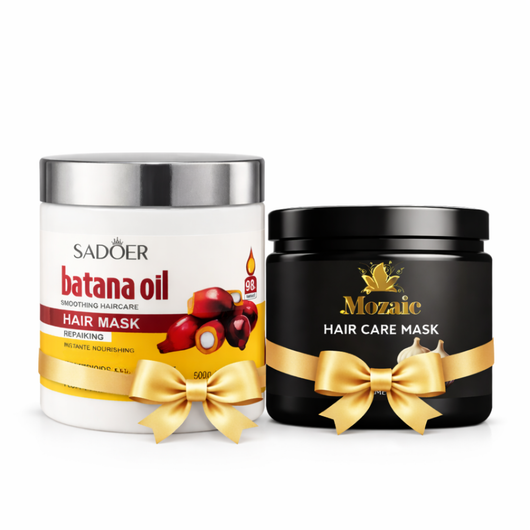 Ritual recuperare pǎr– Mască Usturoi Mozaic 475ml + Mască Batana Oil Sadoer 500g