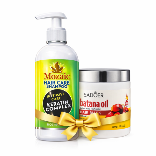 Keratin & Batana Repair Duo – Șampon 1000ml + Mască 500g