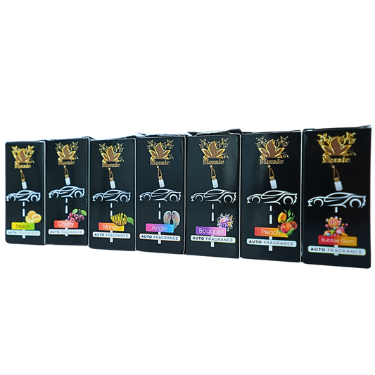 Pachet Promo Odorizante Auto Mozaic 7x – Bubble Gum, Bouquet, Mango, Cherry, Melon, Peach, Angel