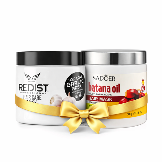 Set 2 Măști Păr – Redist Usturoi 475ml + Batana Oil 500g