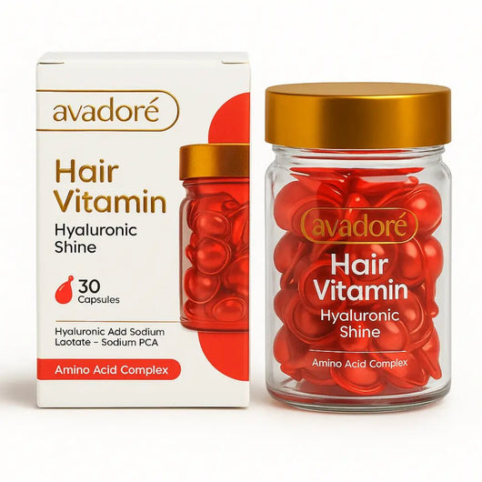 Avadoré Hair Vitamin – Hyaluronic Shine, Ser pentru păr cu Acid Hialuronic (30 capsule) - Ser pentru par | VrajaDulce