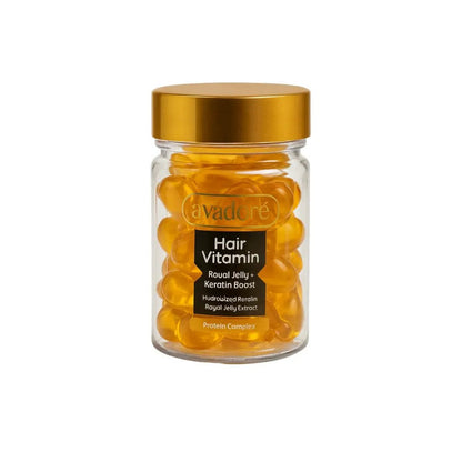 Avadoré Hair Vitamin – Royal Jelly + Keratin Boost, Ser proteic pentru păr (30 capsule) - Ser pentru par | VrajaDulce