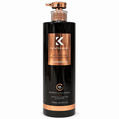 Balsam de păr Keratin Queen Anti - Hair Loss cu Keratină și Colagen 800ml - Balsam de par | VrajaDulce