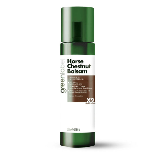 Balsam Greenlabel cu Castan de Cal, Mentol & Camfor | Relaxare și Confort Natural – 200ml - | VrajaDulce
