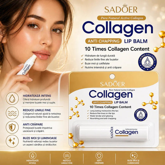 Balsamul de buze SADOER Collagen - Balsam de buze | VrajaDulce