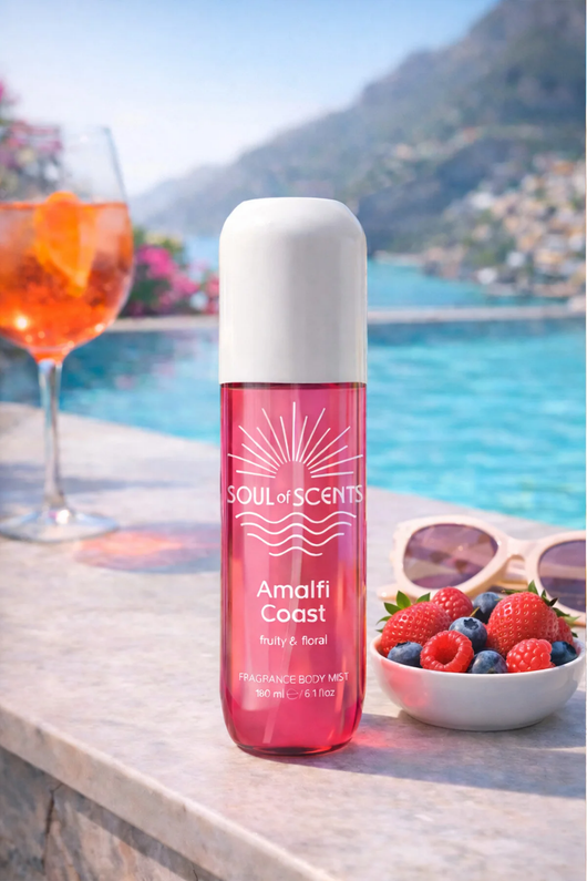 Body Mist Amalfi Coast Soul of Scents 180ml – Spray Parfumat Fruity & Floral - Body Mist | VrajaDulce