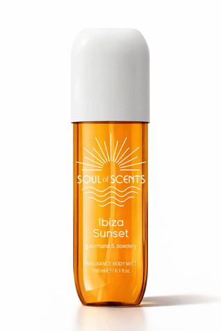 Body Mist Ibiza Sunset Soul of Scents 180ml – Spray Parfumat Gourmand & Powdery