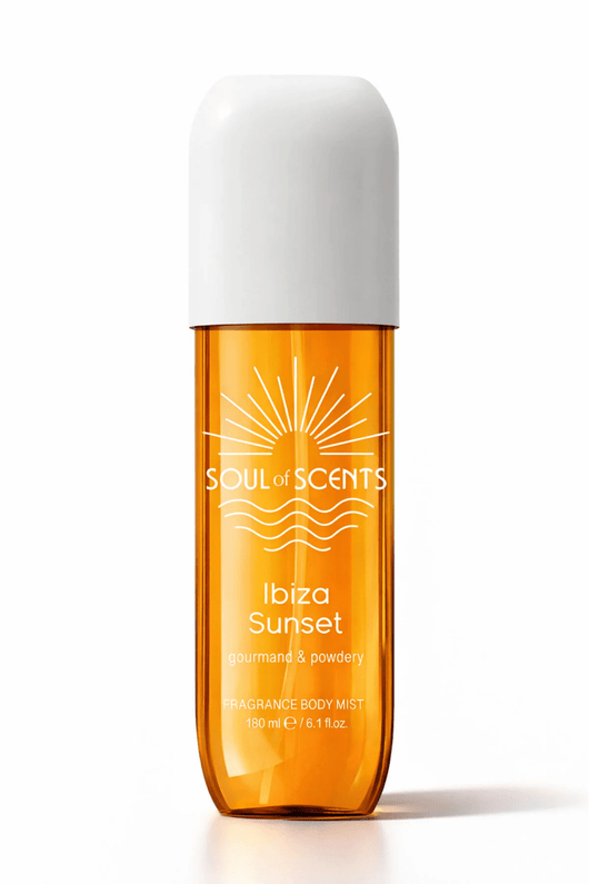 Body Mist Ibiza Sunset Soul of Scents 180ml – Spray Parfumat Gourmand & Powdery - Body Mist | VrajaDulce