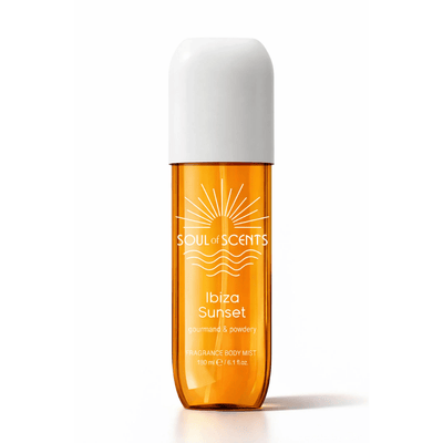 Body Mist Ibiza Sunset Soul of Scents 180ml – Spray Parfumat Gourmand & Powdery - Body Mist | VrajaDulce
