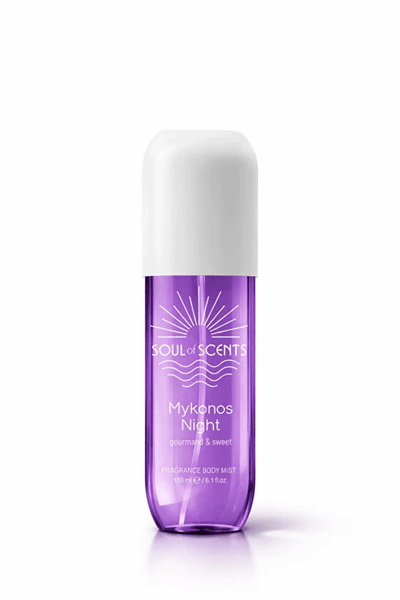 Body Mist Mykonos Night Soul of Scents 180ml – Spray Parfumat Sweet & Gourmand - Body Mist | VrajaDulce