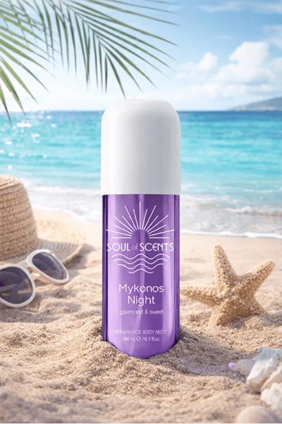 Body Mist Mykonos Night Soul of Scents 180ml – Spray Parfumat Sweet & Gourmand - Body Mist | VrajaDulce