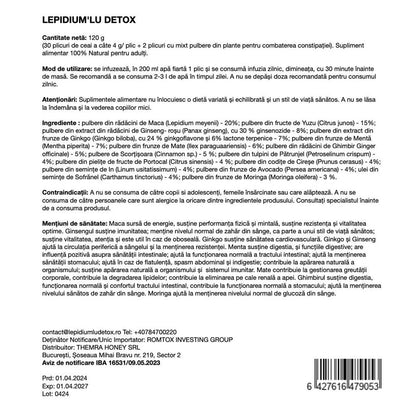 Ceai de slabit FOR X5 DETOX, Irfan demir cu aroma de lamaie si Holograma - Ceai Natural | VrajaDulce