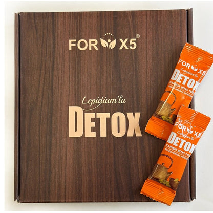 Ceai de slabit FOR X5 DETOX, Irfan demir cu aroma de lamaie si Holograma - Ceai Natural | VrajaDulce