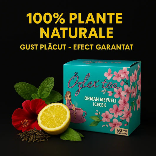 Ceai de slăbit detox Ozlex | 60 Plicuri pentru slabit - VrajaDulce.ro
