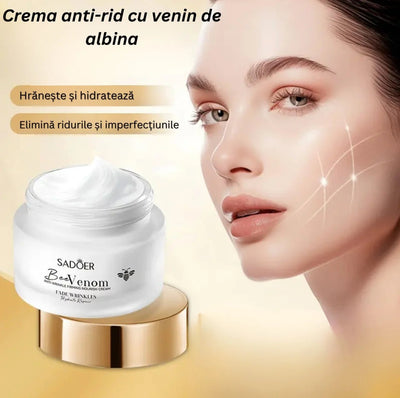 Cremă Anti - Rid cu Venin de Albină Sadoer – Fermitate & Hidratare Intensă - crema | VrajaDulce