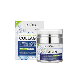 Cremă antirid cu colagen și retinol SADOER – Multi 3-în-1, 50 g