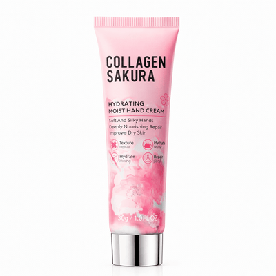 CREMĂ DE MÂINI CU C0LAGEN ȘI CIREȘE JAPONEZE SAD0ER 60g SD03034 - Crema pentru maini | VrajaDulce