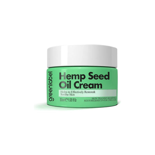 Cremă Echilibrantă Greenlabel cu Ulei de Cânepă și Zinc – Calm, Hidratare & Protecție | 50ml - | VrajaDulce