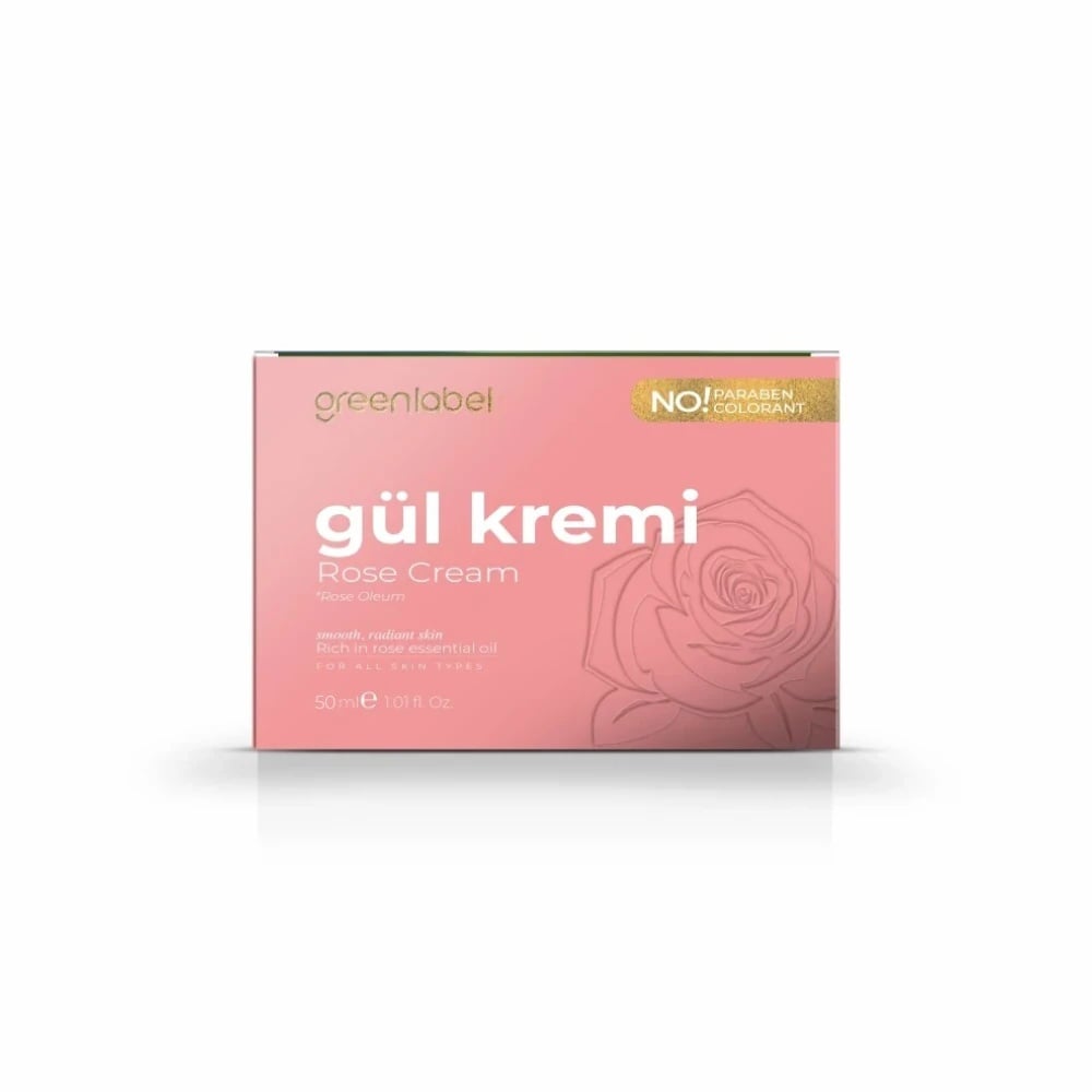 Cremă Greenlabel Hidratantă cu Trandafiri – Calm și Hidratare pentru Ten Sensibil | 50ml - | VrajaDulce