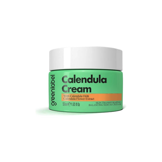 Cremă Hidratantă Greenlabel cu Ulei de Gălbenele – Calm și Catifelare Naturală | 50ml - | VrajaDulce