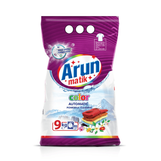 Detergent Automat Arun Matik Color 9kg – Curățare Puternică, Culori Protejate - Detergent | VrajaDulce