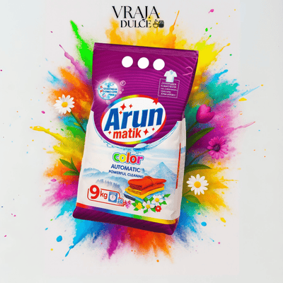 Detergent Automat Arun Matik Color 9kg – Curățare Puternică, Culori Protejate - Detergent | VrajaDulce