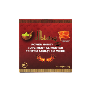 Diblong Power Honey – Miere Premium cu Plante, 12 Plicuri x 10g - 1 cutie