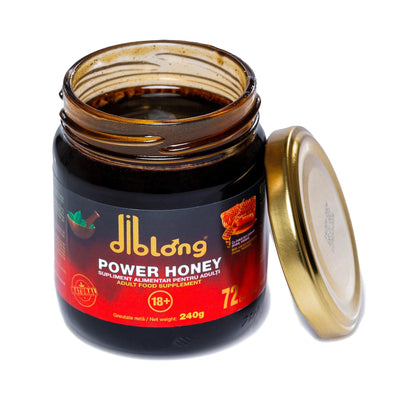 Diblong Power Honey – Miere Premium cu Plante, Borcan 240g - | VrajaDulce