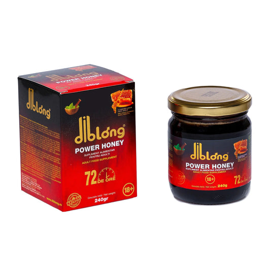 Diblong Power Honey – Miere Premium cu Plante, Borcan 240g - | VrajaDulce