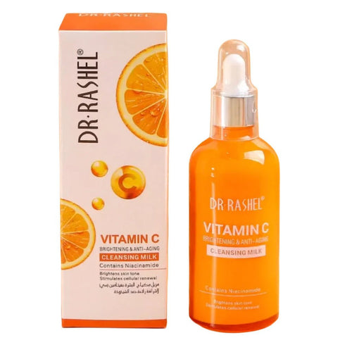 Dr. Rashel Lapte demachiant iluminator și anti-îmbătrânire cu Vitamina C D