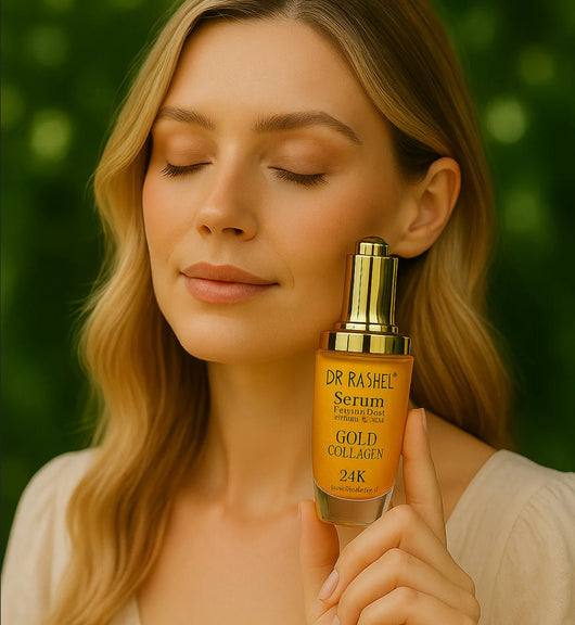 Dr. Rashel Ser 24K Gold & Collagen 40ml – Fermitate, Hidratare & Luminozitate - ser facial | VrajaDulce