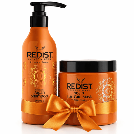 Elixirul de Argan – Set Profesional Redist Șampon 500ml + Mască 500ml - | VrajaDulce