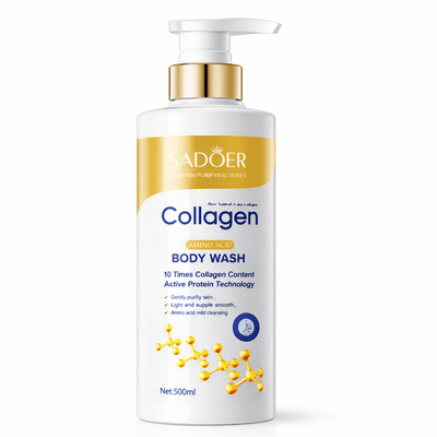 GEL DE DUȘ CU Colagen SADOER SD14139 500ml - Gel de duş | VrajaDulce