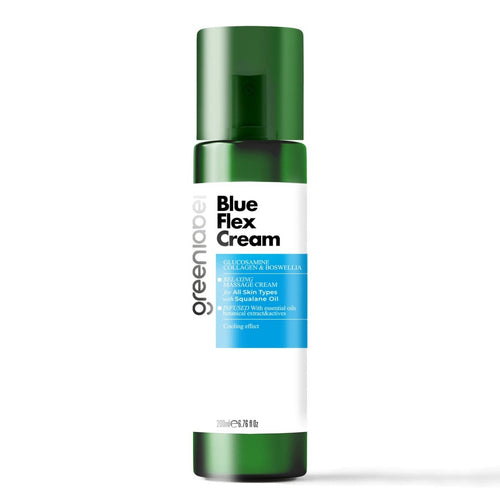 Greenlabel Blue Flex – Gel cu Cartilaj de Rechin, Glucozamină & MSM | Relaxare, Mobilitate, Confort | 200ml