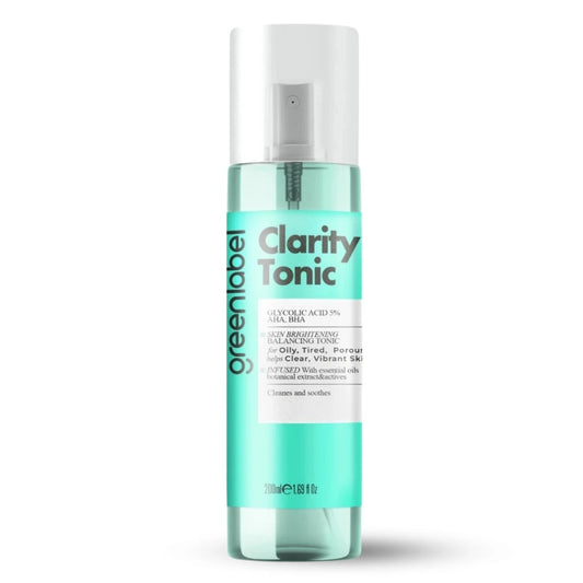 Greenlabel Iluminare și Curățare – Cu 5% Acid Glicolic (AHA) | Tonic Exfoliant, Purificator și Pore - Minimizer | 200 ml - | VrajaDulce