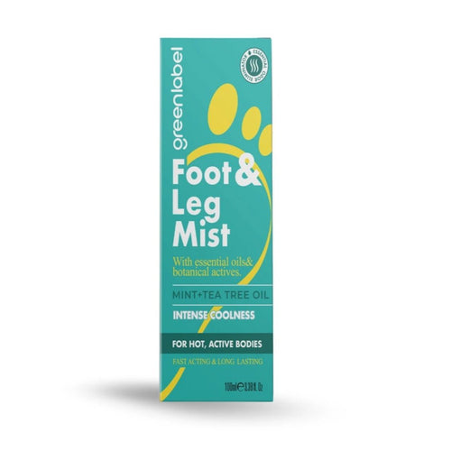 Greenlabel Spray Revigorant Picioare – Mentă & Arbore de Ceai | 100ml Prospețime și Hidratare