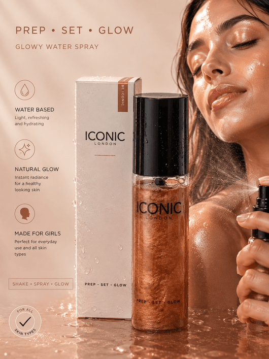 ICONIC London - Glowy Water Mist, Amber 120ml - Ingrijirea Tenului | VrajaDulce