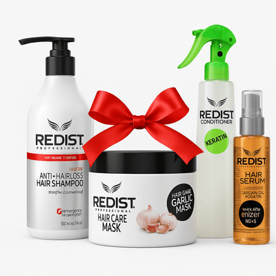 Kit Redist Contra Căderii Părului – Șampon + Mască + Balsam Bifazic + Ser Cadou - Pachet promo îngrijire păr | VrajaDulce